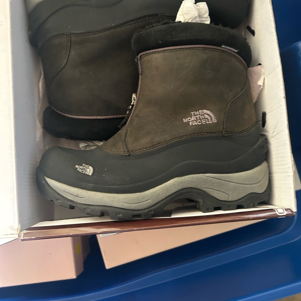 The North Face Brown and Black Ankle Boots